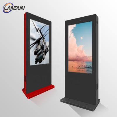 China 2022 New Supermarket High Quality Outdoor Machine 55 Inch IP55 Waterproof Outdoor LCD Advertising Display Screen Kiosk for sale