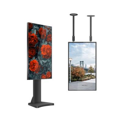 China 49 / 55inch Indoor Outdoor Store Single Sided Double Windows Screen Hanging Digital Signage Advertising for sale