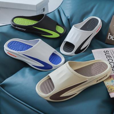 China Cushioning 2023 latest beach sandal slide hole water shoes slipper foam runner sport sandal slippers for sale