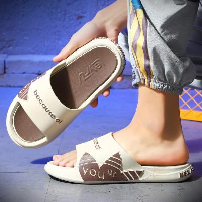 China Fashion Trend Hot Sale High Quality PVC Runner Sandals unisex Slide For Men Women sport slippers for sale