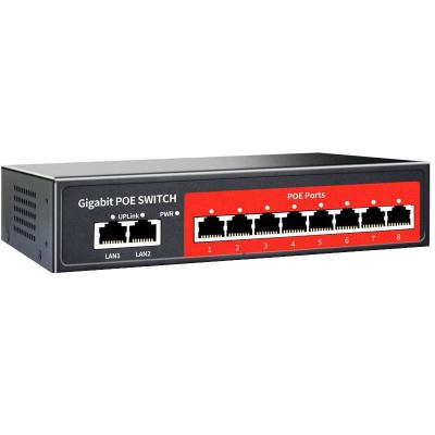 China POE Factory Direct Sales AI Full Watchdog Gigabit PoE Switch with 2 Gigabit Uplink, 120W Built-in Power IEEE 802.3af/at Compliant, for sale