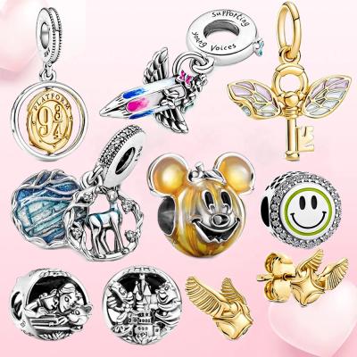 China New Fashionable Cute Moose Butterfly Jewelry 925 Sterling Silver Cute Animal Charms Pendant For Jewelry Making for sale