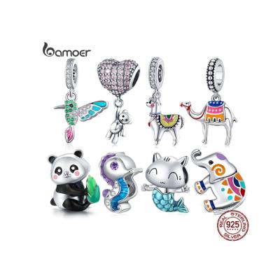 China Cute In Stock 100% 925 Sterling Silver Lovely Elephant Pendants For Pandora Necklace for sale