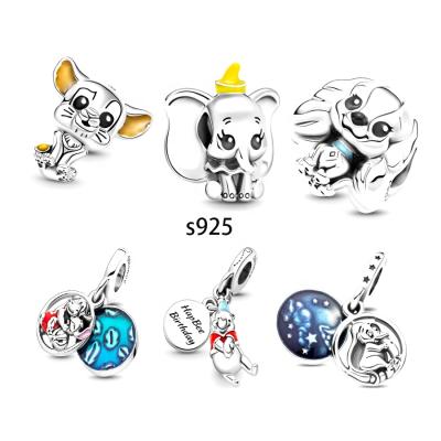 China Cute In Stock 925 Sterling Silver Animal Silver Pendant Charms For Necklace As A Gift for sale