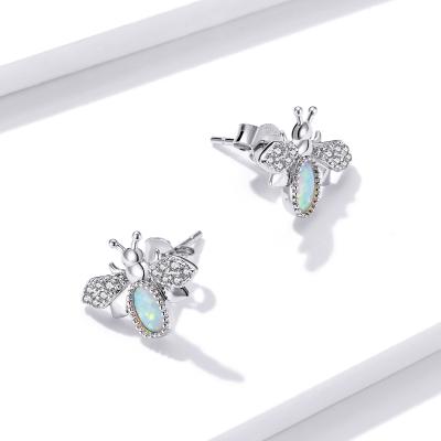 China 925 Sterling Silver Cheap Wholesale Cute Bee Fashion Stud Earrings Women for sale