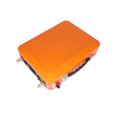 China 120000Mah Portable Solar Power Station Light Orange For Solar Power Bank System Te koop