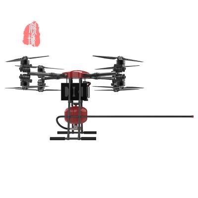 Cina Round Modular  Fire Fighting Drone Spraying Dry Chemical Powder in vendita