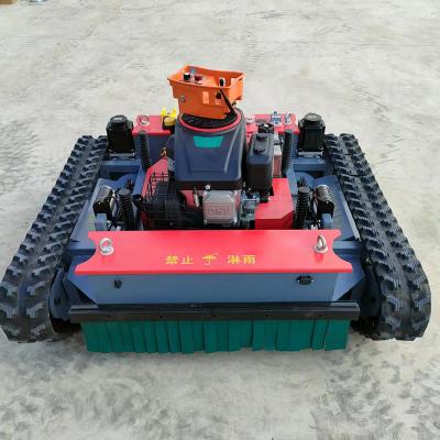 China Agricultural Robotic Crawler Gasoline Remote Control Crawler Lawn Mower Te koop