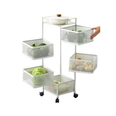 China 2022 Product Viable Innovative Kitchen Fruit and Vegetable Storage Square Rack for sale