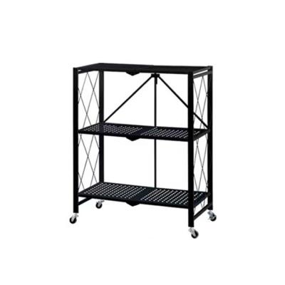 China Viable Competitive Price 3 Layers Mobile Bracket Storage Foldable Shelf for sale