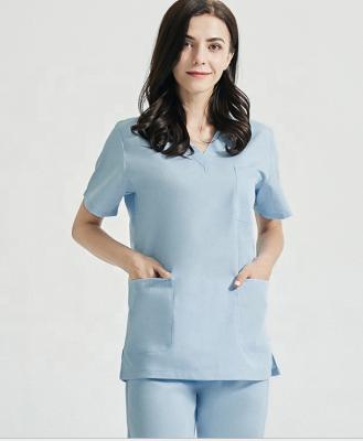 China Lailina New Style Breathable T-shirt Complements Solid Color Pants For Nurse Hospital Decoration for sale