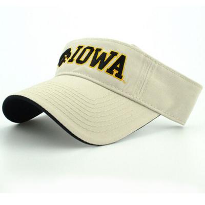 China 2021 good quality custom made embroidery sun visor promotion cotton sun visor hat for sale