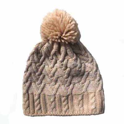 China COMMON fashionable design high quality custom pom pom beanie hat for sale for sale