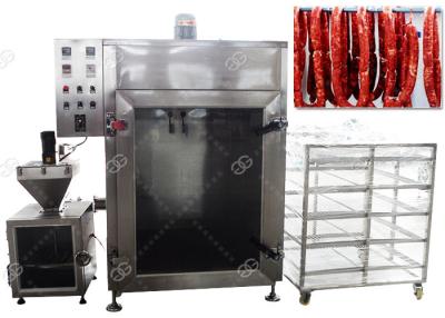 Chine Le CE a passé à machine de tabagisme de saucisse de viande le four automatique de fumée de poissons 50KG/H à vendre