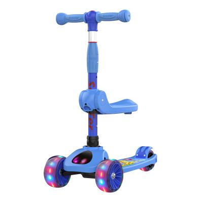 China Child Scooters 3-in-1 Folding Music Lights Children's Scooters Three-Wheeled Children's Scooters for sale