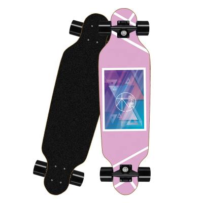 China Wholesale Colorful Youth Skateboard All Terrain Girls Men 4 Wheels Skateboard Long Board Skateboard for sale