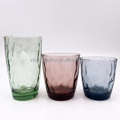 China Modern Wholesale Unique Colorful Whiskey Tumbler Old Fashioned Glass Mugs for sale