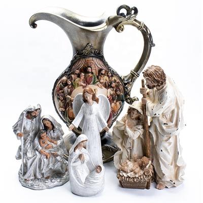 China Polyresin religious figurine Europe resin statue resin craft and Christian gift item resin figure for sale