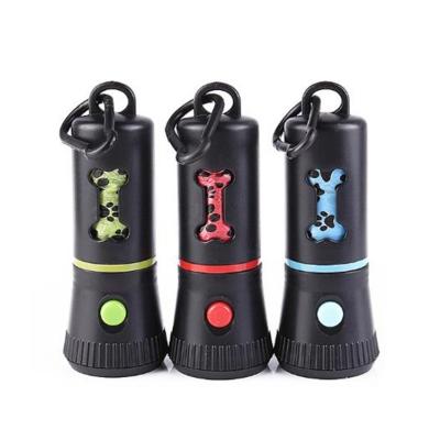 China Sustainable Multifunction Dog Poop Bag LED Dispenser With Led Light for sale