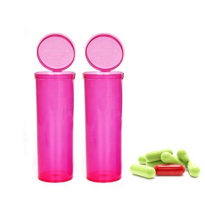 China Cheap Plastic 60dram Pop Top Medicine Container For Medicine Pill Prescription for sale