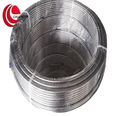 China Heat Exchanger ASTM A269 304L Polished Stainless Steel Capillary Roll Tubing for sale