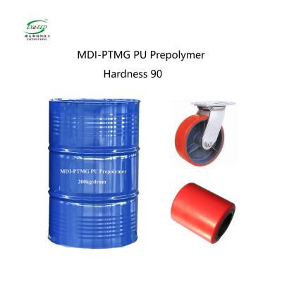 China White Solid MDI / PTMG Based Prepolymer Abrasion Resistant Hardness 90 for sale