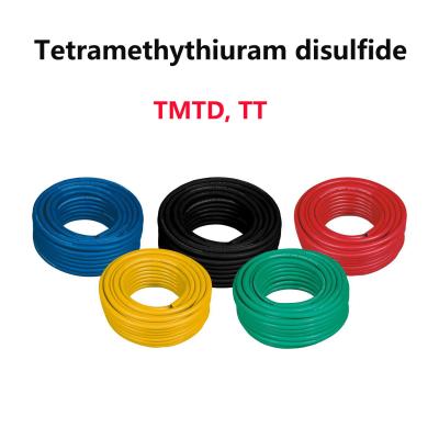 China 137-26-8 Rubber Additives Thiuram Type Accelerator TMTD TT C6H12N2S4 for sale