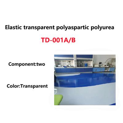 China Elastic transparent polyaspartic polyurea TD-001A/B for sale