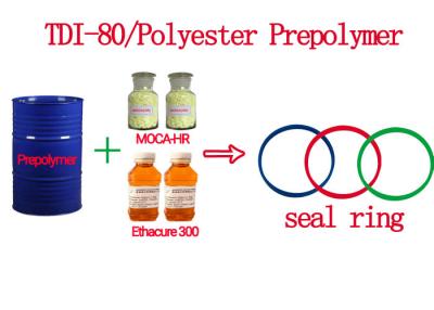 China Oil Resistant PU Oil Sealing Rings TDI/Polyester Polyurethane Prepolymer for sale