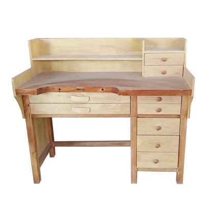 China Solid Wood Jewelers Workbench Jewelry Work Table Jewelery Tools And Equipment Jewelry Goldsmith Workbench for sale