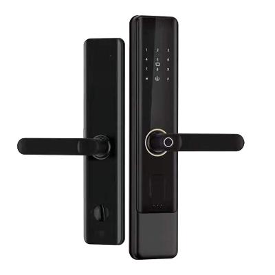 China Apartment engineering semi-automatic home stay security door  fingerprint password smart lock K3 for sale