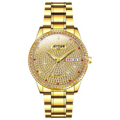 China 2023 Mens Iced Out Wristwatch Diamond Watch Gold Silver Luxury Men Watches Hip Hop With Case Jewelry Gifts Diameter Watch Suppliers Big for sale