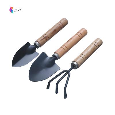 China Good Quality Straight Mini Wood Handle Shovel Trowel Easy Use Spade And Shovel Gardening Tools JYJH For Small Flowers Tranplanting Succulent for sale