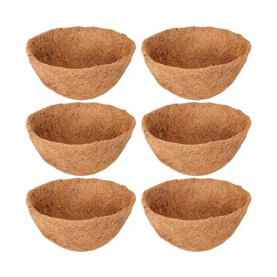 China Amazon Hot Sale Jiangsu Eco-friendly Supplier Outdoor Decorative Panda Flower Pot Cover Large Coir Hanging 16 Inch Basket Liner Baskets for sale