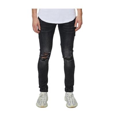 China Factory Customized Wholesale Turkish Mens Breathable Biker Ripped Skinny Jeans for sale