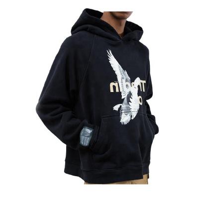 China Manufacturer OEM Printing Oversized Streetwear High Quality Vintage Breathable Plus Size Mens Hoodies for sale