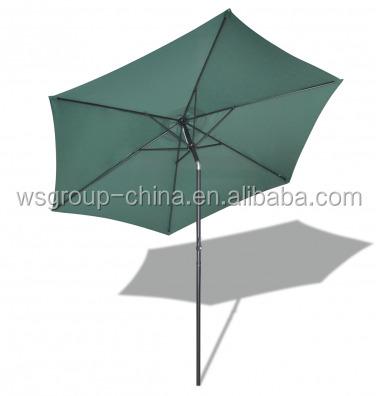 China POLY Outdoor Canopy Parasol 10' Outdoor Hanging Sunshade Garden Umbrella for sale