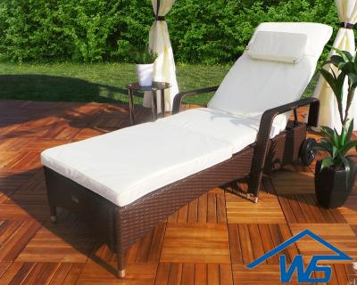 China Garden Set Hot Design Outdoor Balcony Leisure PE Rattan Lie Bed,Pool Lounger,Outdoor Recliner for sale