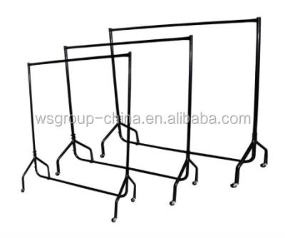 China SHOW Heavy Duty Garment Clothes Dress Hanging Rail Rack Display for sale