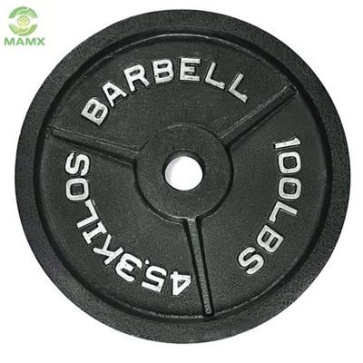 China Bodybuilding Fitness Weight Plates Customize Cast Iron Gym 5kg Barbell Black And 20kg for sale