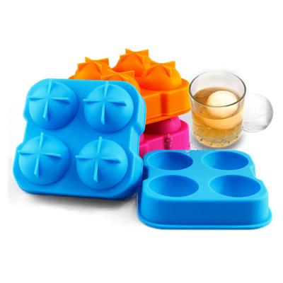 China Make Ice Ball Silicone Ice Ball Shaped Mold Ice Tray - Whiskey Ice Sphere Maker for sale