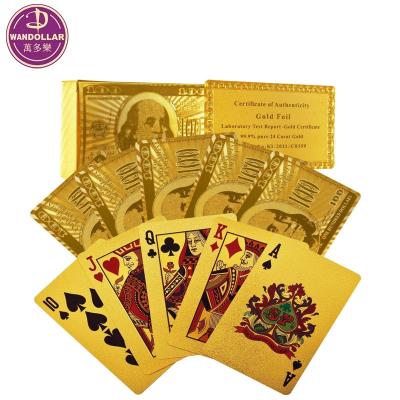 China For Games Game 24K Luxury Gold Cards For Games for sale