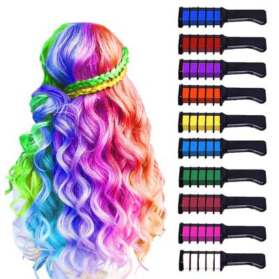 China Disposable DIY Hair Color Comb Chalk Colored Hair Comb Hairdressing Dyeing Dye Stick for sale