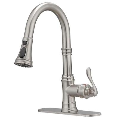 China Electric Faucets Kitchen Faucet Pull Down Sink Mixer Tap Pull Down Stainless Steel Faucet Kitchen Faucet for sale