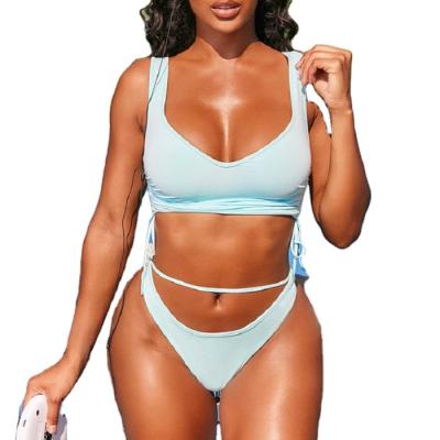 China Customizable Plus Size Beachwear Quick Dry Women's Bikini Set New for sale