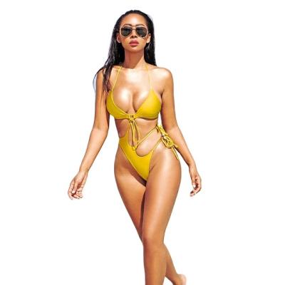 China More Fashion High Quality Customizable Beach Wear Waist Two Piece Set Bikini for sale