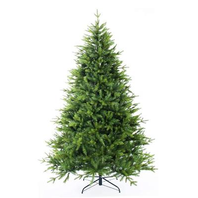 China Hot Sale Indoor Holiday/Party/Home/Decoration 180cm/6ft Europe PVC Mixed PE Green Metal Stand Luxury Hinged Artificial Christmas Tree for sale