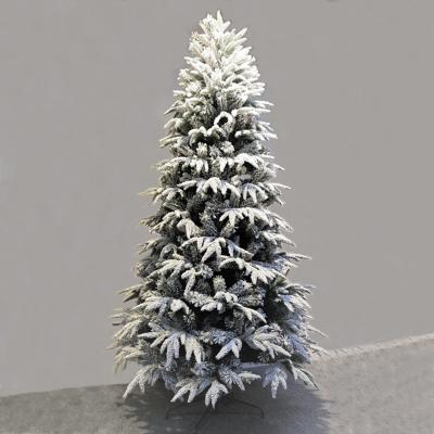 China Holidy Festival Party Indoor Outdoor Decoration 7.5 Ft Assembled Holiday Snowfall White Artificial Christmas Tree for sale