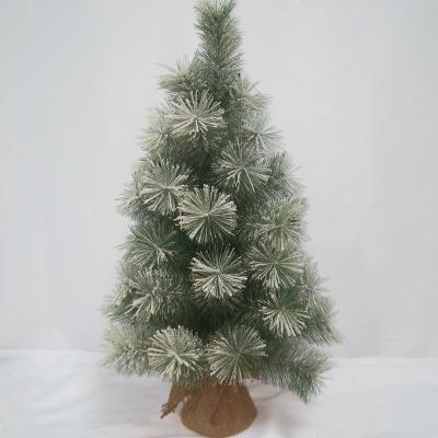 China Wholesale Artificial Mini Snow Tree Pine Needle Tree Christmas Decoration Mini Christmas Snow Tree for sale