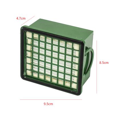 China Household Green Hepa Filter Replacement For Vorwerk Kobold VK130 VK131 Vacuum Cleaner Hepa Filter Spare Parts Accessories for sale